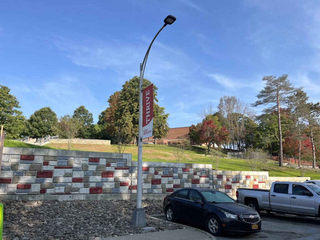 Lee Hall Retaining Wall at SUNY Oneonta