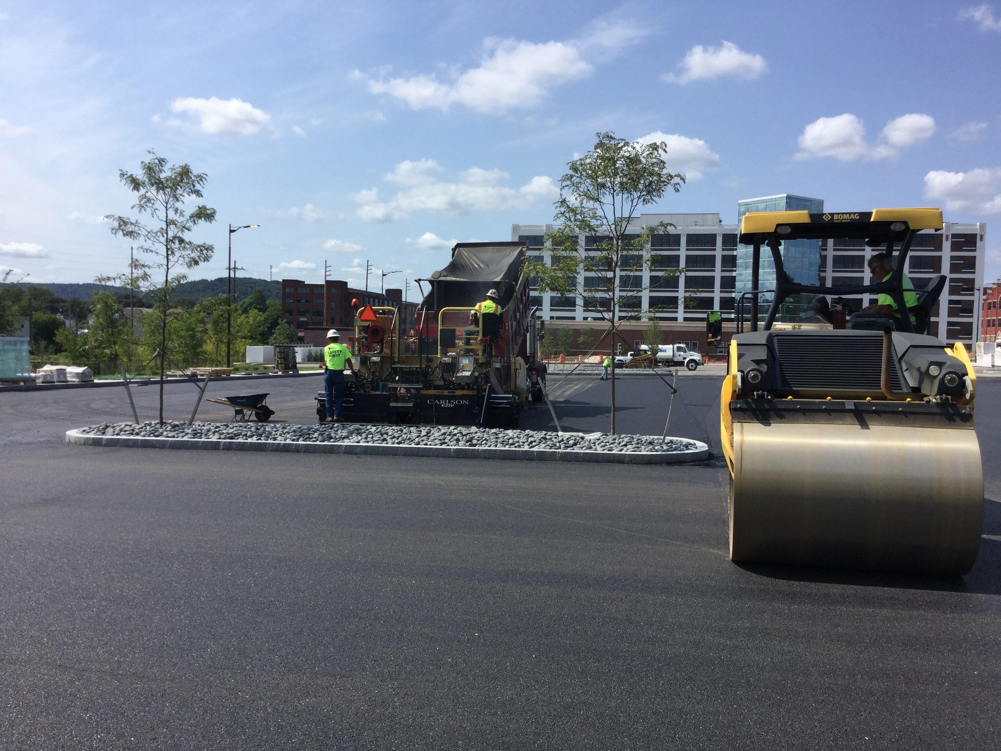 Commercial paving project by Fahs Construction Group