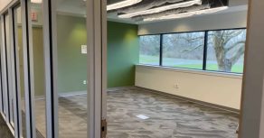 Warehouse to office conversion - conference room