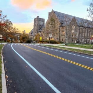 Cornell roadway expansion, paving, milling, marking. | Fahs Construction.